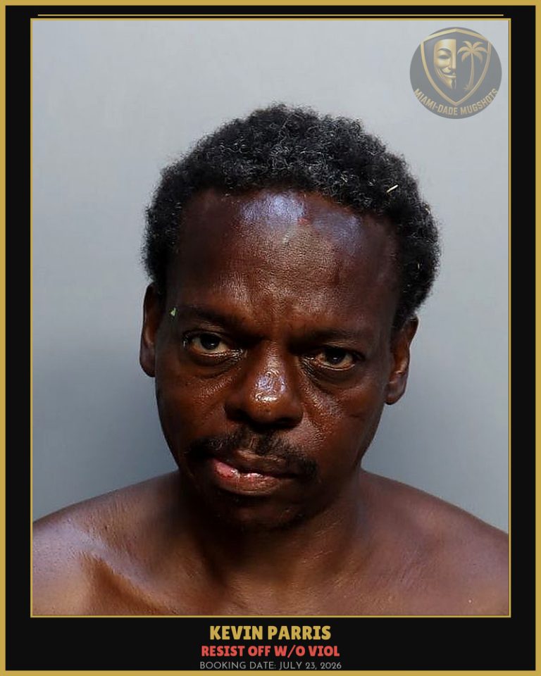 Parris Kevin Arrested – RESIST OFF W/O VIOL – Miami-Dade County (July 23, 2026)