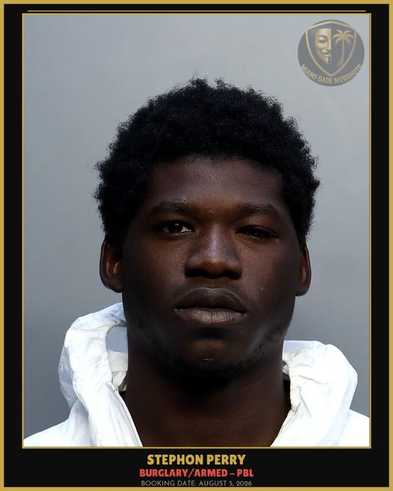 Perry Stephon  Lamart Arrested – BURGLARY/ARMED – PBL – Miami-Dade County (August 5, 2026)