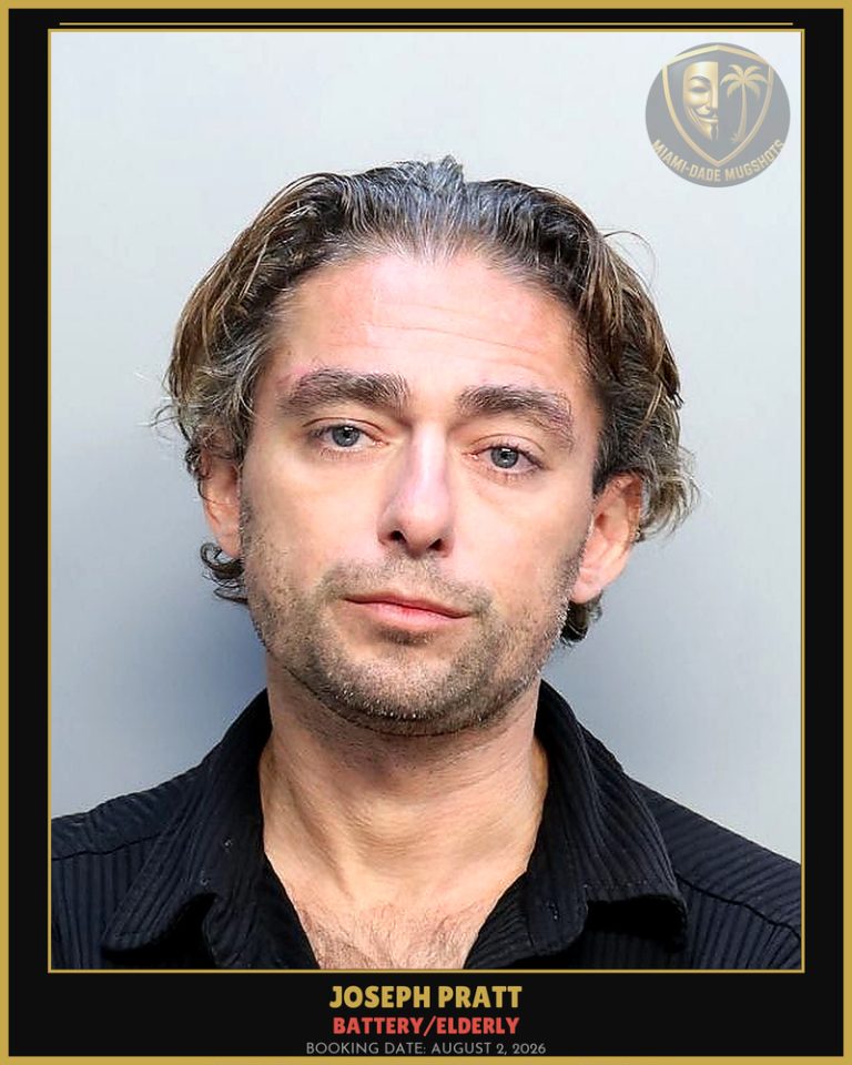 Pratt Joseph  Robert Arrested – BATTERY/ELDERLY – Miami-Dade County (August 2, 2026)