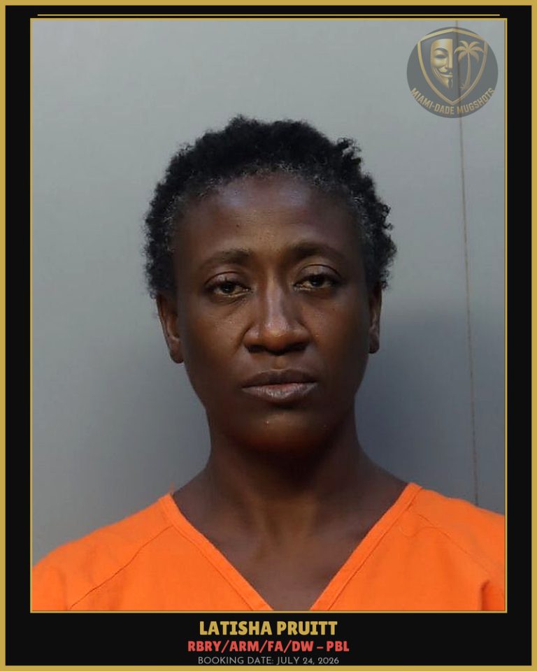 Pruitt Latisha Arrested – RBRY/ARM/FA/DW – PBL – Miami-Dade County (July 24, 2026)