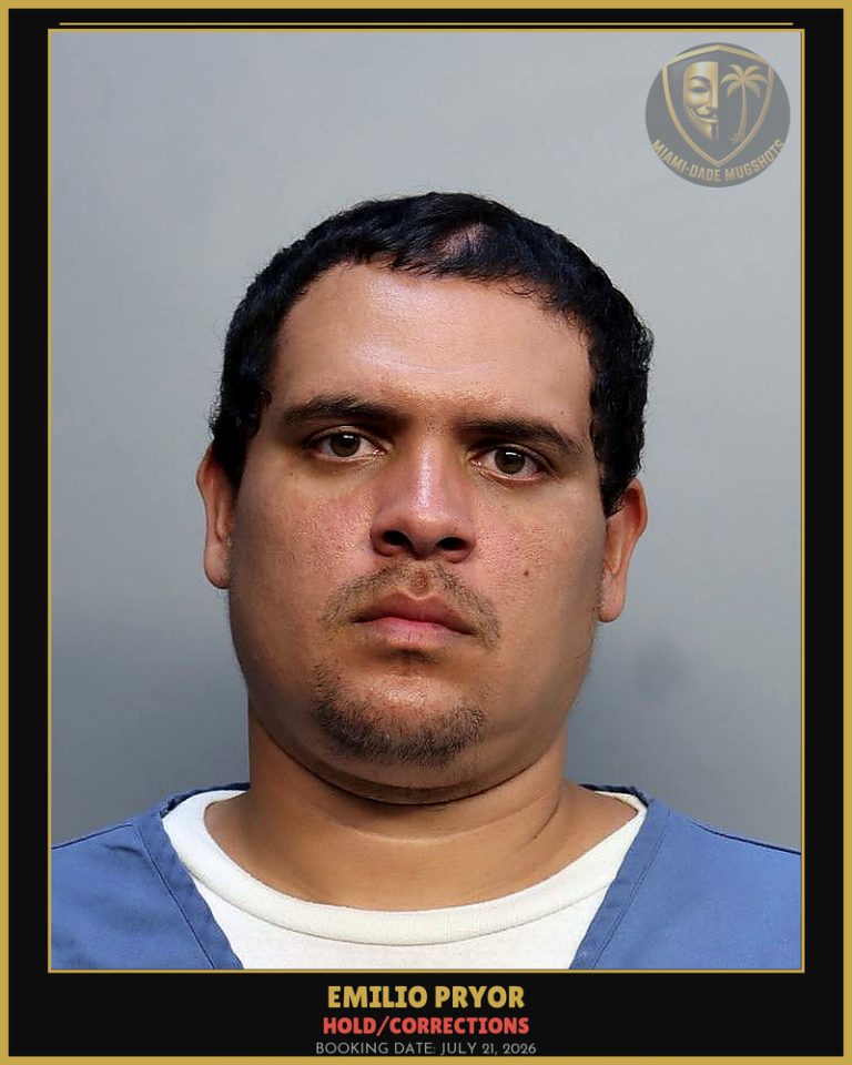 Pryor Emilio Arrested – HOLD/CORRECTIONS – Miami-Dade County (July 21, 2026)