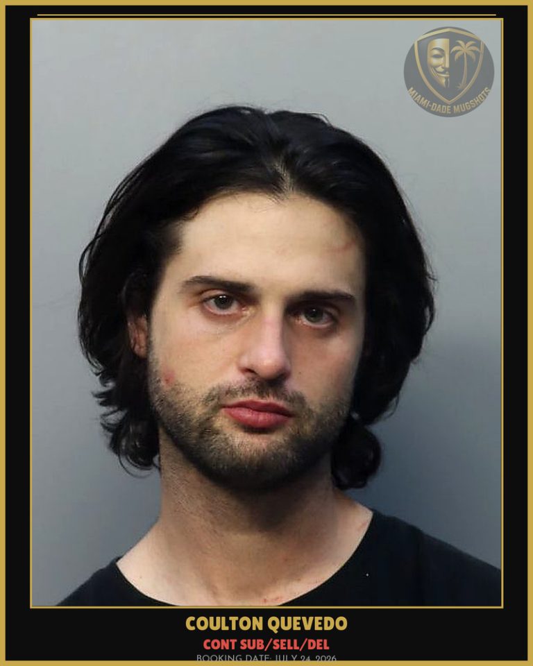 Quevedo Coulton L Arrested – CONT SUB/SELL/DEL – Miami-Dade County (July 24, 2026)