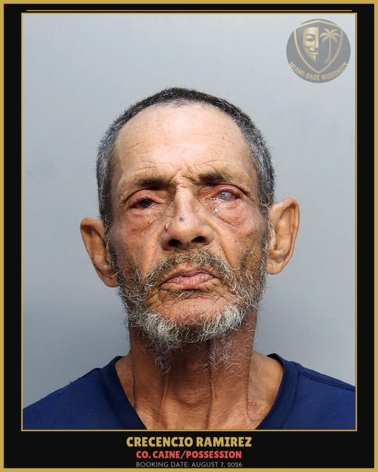 Ramirez Crecencio  Jesus Arrested – Co. Caine/POSSESSION – Miami-Dade County (August 7, 2026)
