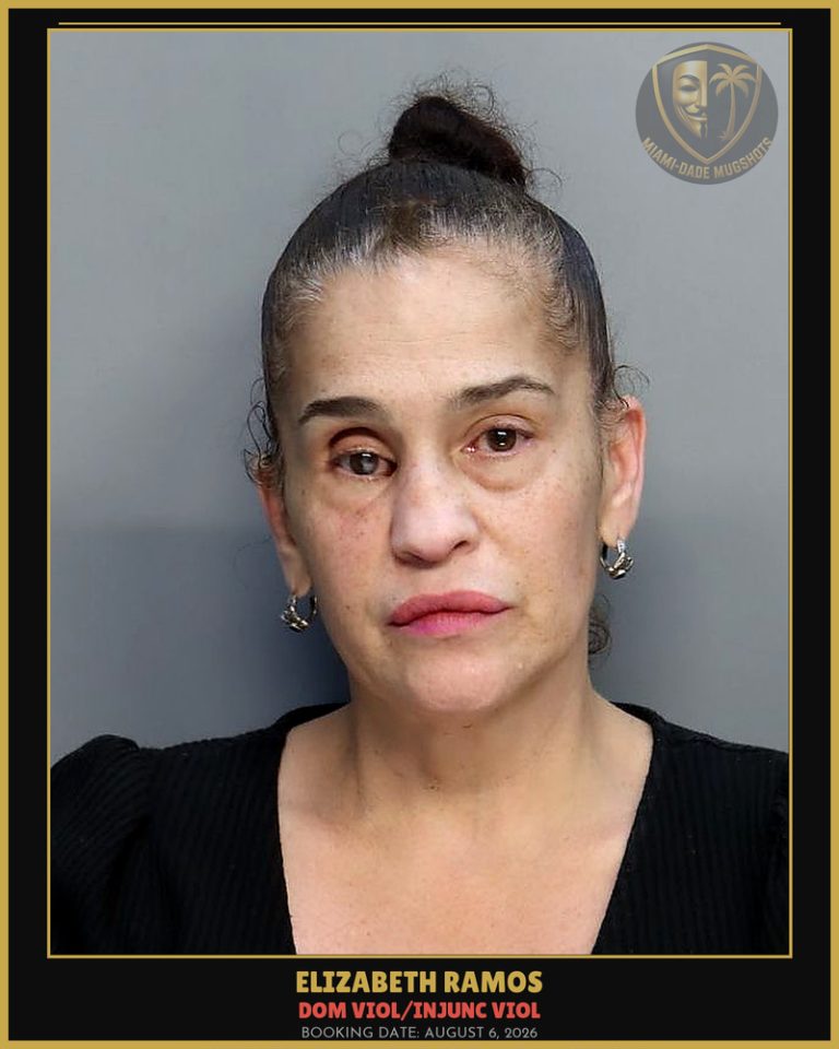 Ramos Elizabeth Arrested – DOM VIOL/INJUNC VIOL – Miami-Dade County (August 6, 2026)