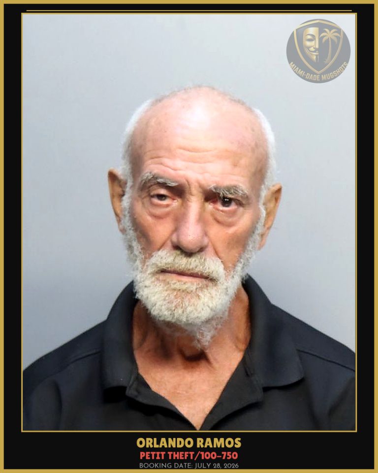 Ramos Orlando Dreke Arrested – PETIT THEFT/100-750 – Miami-Dade County (July 28, 2026)