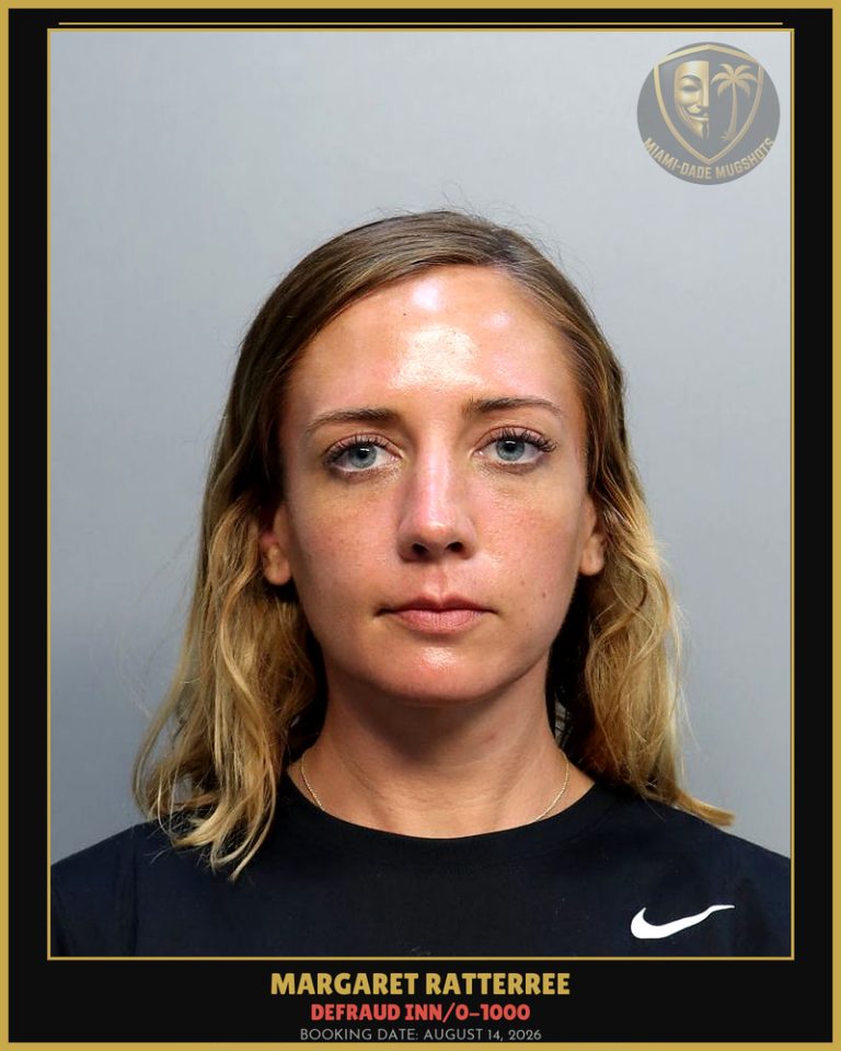 Ratterree Margaret Arrested – DEFRAUD INN/0-1000 – Miami-Dade County (August 14, 2026)