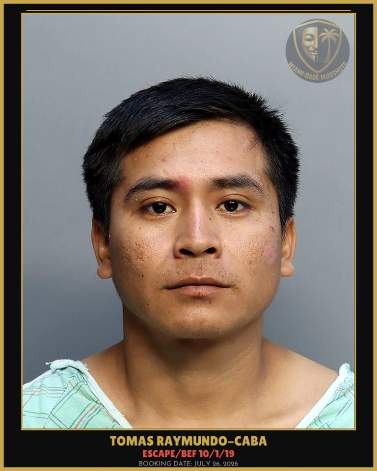 Raymundo-Caba Tomas Arrested – ESCAPE/BEF 10/1/19 – Miami-Dade County (July 26, 2026)