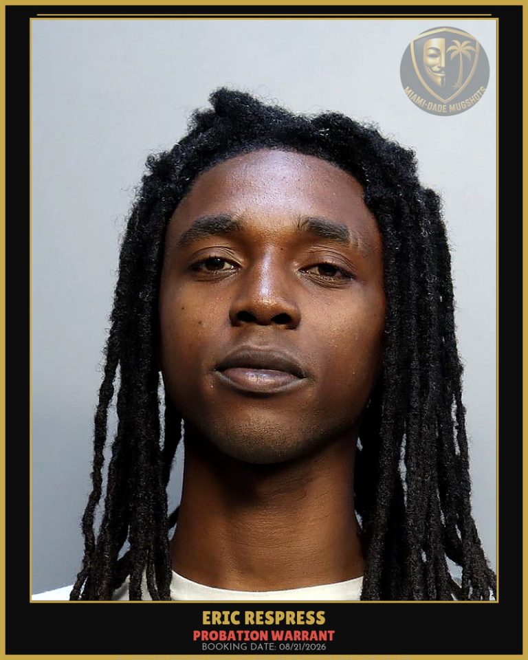 Respress Eric Arrested – PROBATION WARRANT – Miami-Dade County (Unknown)