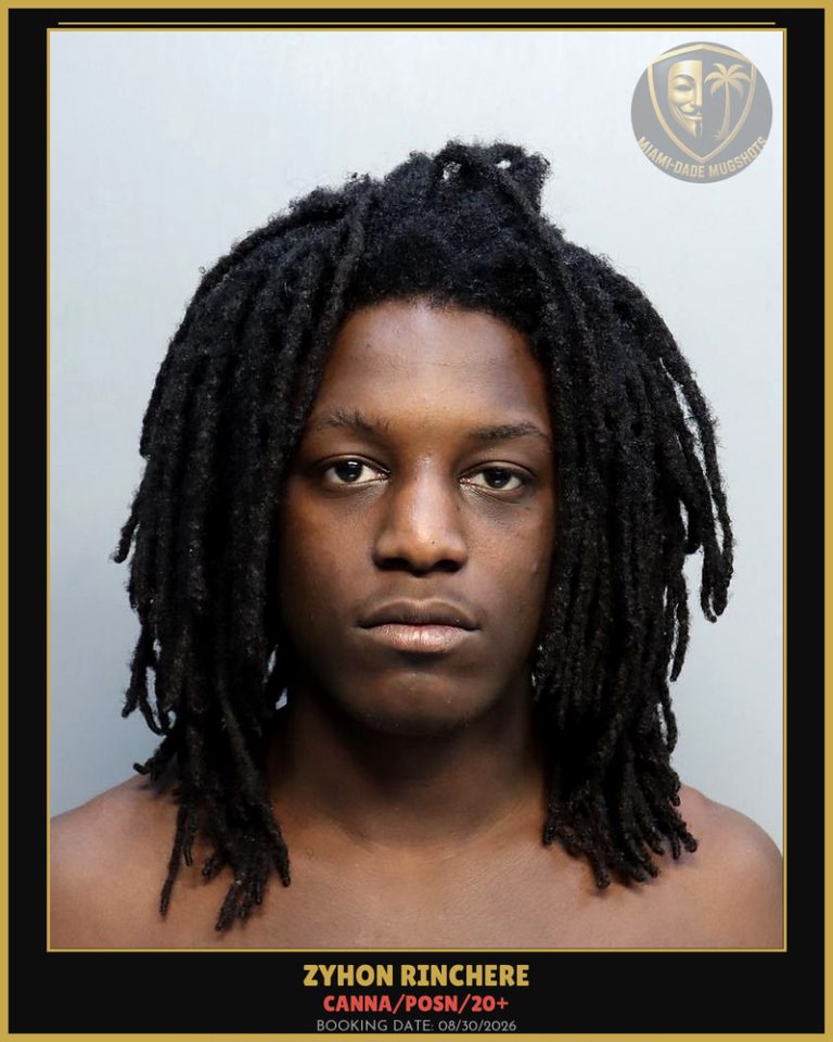 Rinchere Zyhon  Demarcus Arrested – Canna/POSN/20+ – Miami-Dade County (Unknown)