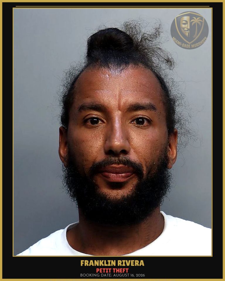 Rivera Franklin Arrested – PETIT THEFT – Miami-Dade County (August 16, 2026)