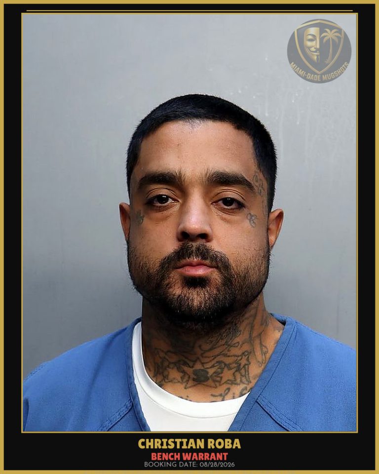 Roba Christian  Manuel Arrested – BENCH WARRANT – Miami-Dade County (Unknown)