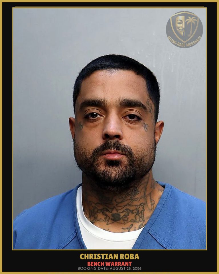 Roba Christian  Manuel Arrested – BENCH WARRANT – Miami-Dade County (August 28, 2026)
