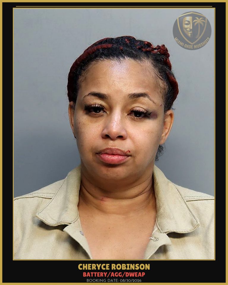Robinson Cheryce  Patrice Arrested – BATTERY/AGG/DWEAP – Miami-Dade County (Unknown)