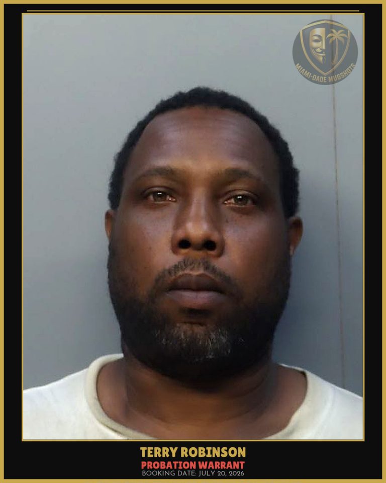 Robinson Terry  Clinton Arrested – PROBATION WARRANT – Miami-Dade County (July 20, 2026)