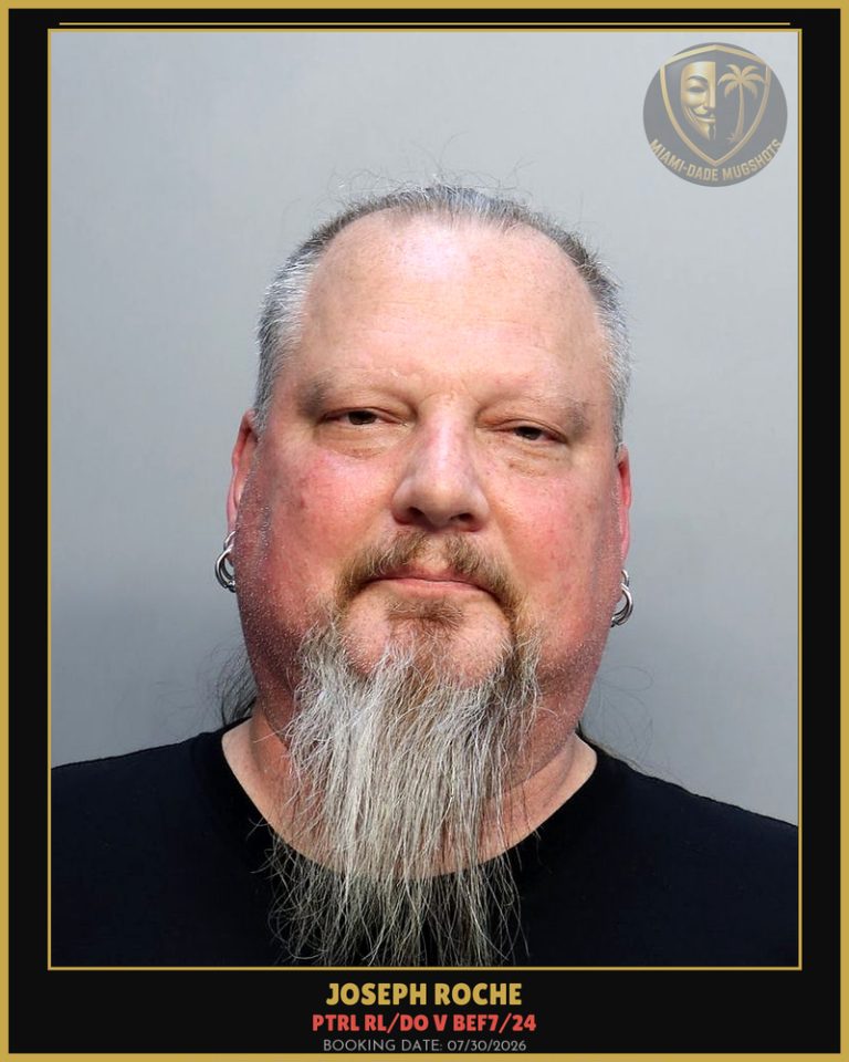 Roche Joseph  Francis Arrested – PTRL RL/DO V BEF7/24 – Miami-Dade County (July 30, 2026)