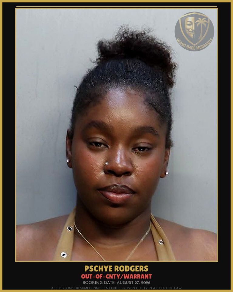 Rodgers Pschye  Devangta Arrested – OUT-OF-CNTY/WARRANT – Miami-Dade County (August 27, 2026)