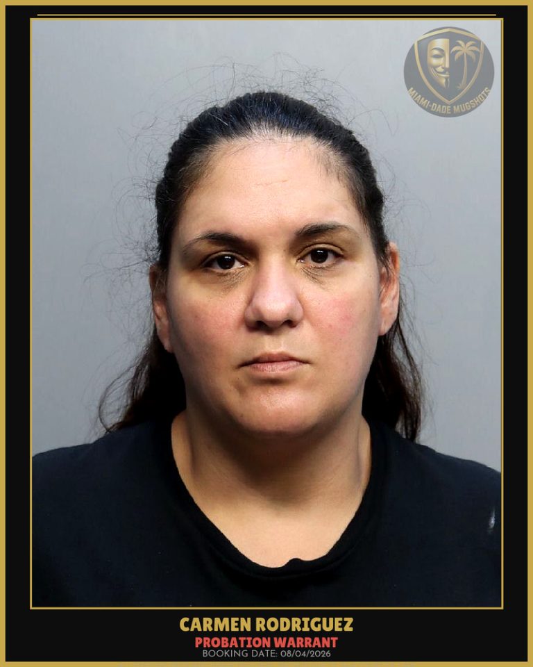 Rodriguez Carmen  Veronica Arrested – PROBATION WARRANT – Miami-Dade County (August 4, 2026)