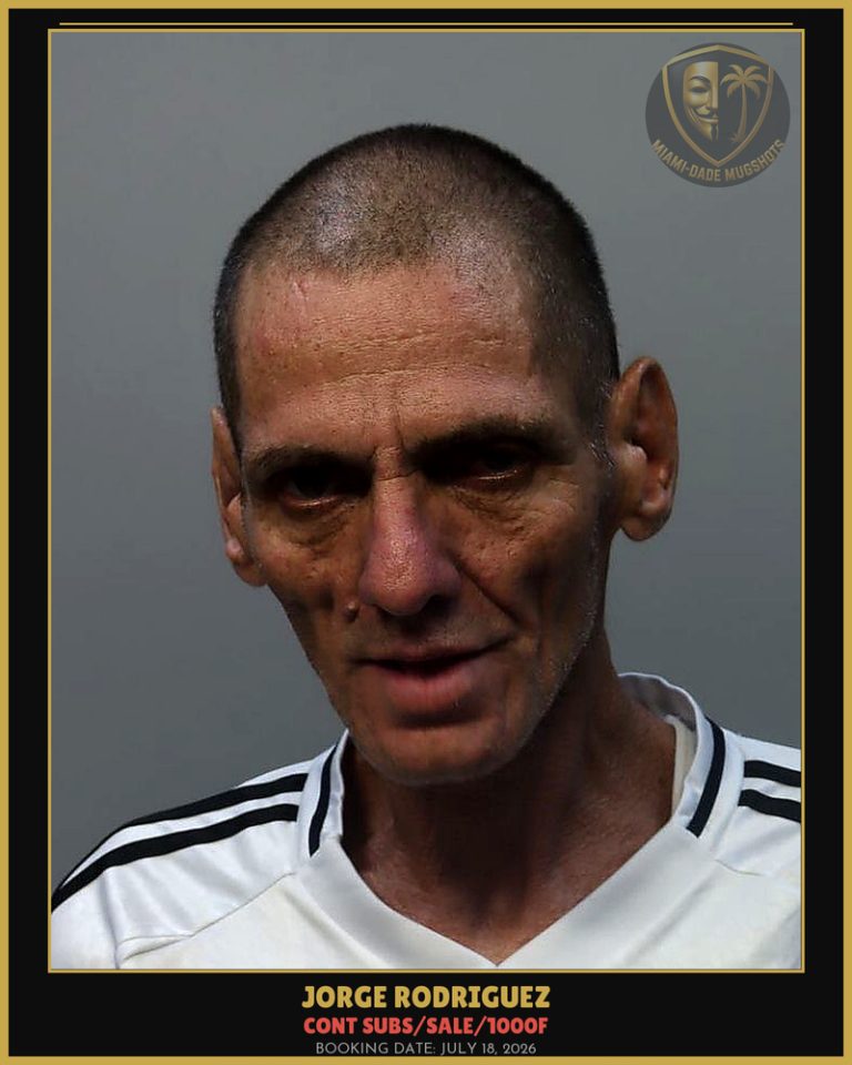 Rodriguez Jorge Ramos Arrested – CONT SUBS/SALE/1000F – Miami-Dade County (July 18, 2026)