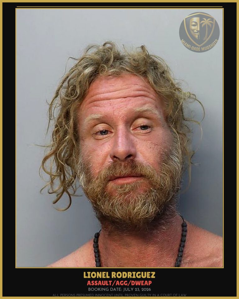 Rodriguez Lionel Neil Arrested – ASSAULT/AGG/DWEAP – Miami-Dade County (July 23, 2026)