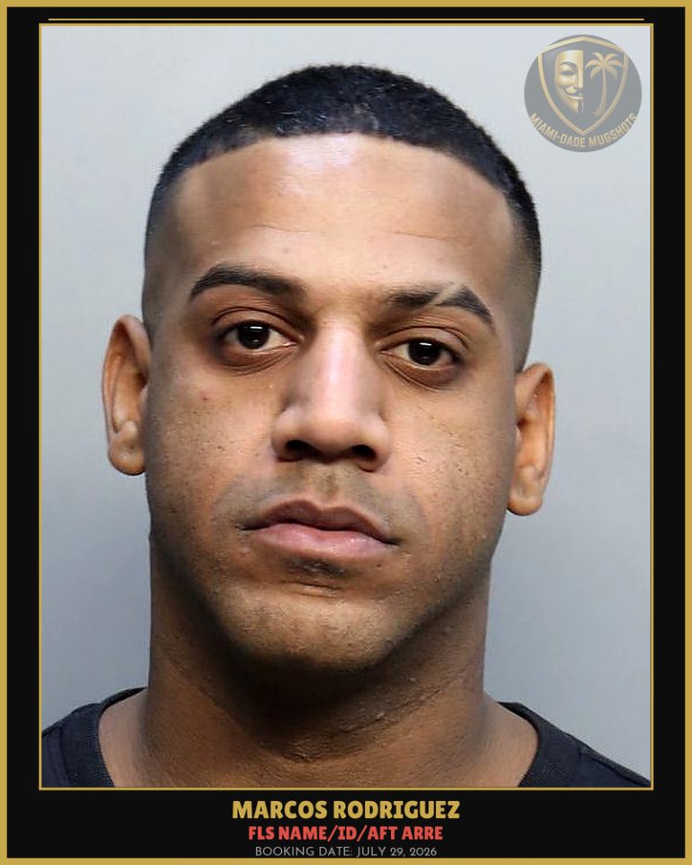 Rodriguez Marcos  Yoan Arrested – FLS NAME/ID/AFT ARRE – Miami-Dade County (July 29, 2026)