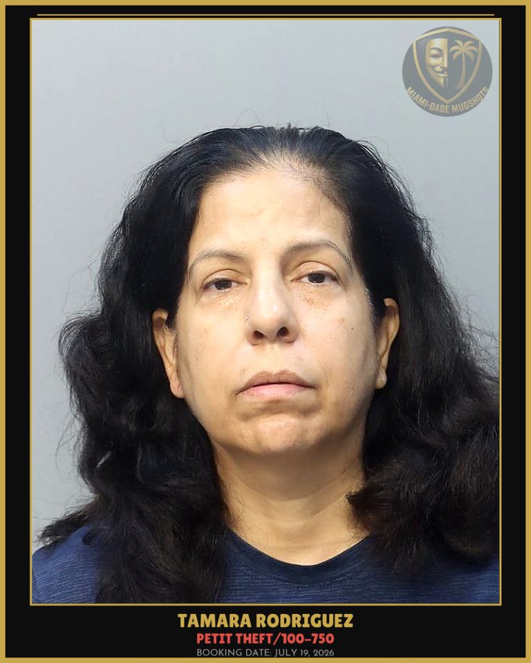Rodriguez Tamara  Delvelle Arrested – PETIT THEFT/100-750 – Miami-Dade County (July 19, 2026)