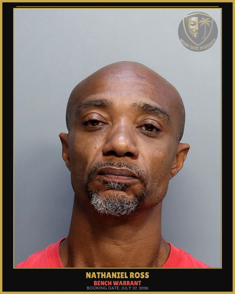 Ross Nathaniel Leighton Arrested – BENCH WARRANT – Miami-Dade County (July 27, 2026)
