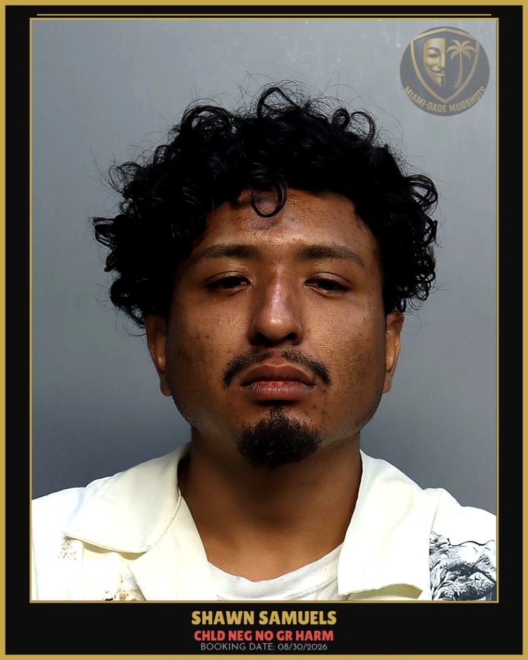 Samuels Shawn Arrested – CHLD NEG NO GR HARM – Miami-Dade County (Unknown)