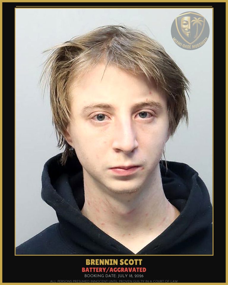 Scott Brennin Arrested – BATTERY/AGGRAVATED – Miami-Dade County (July 18, 2026)
