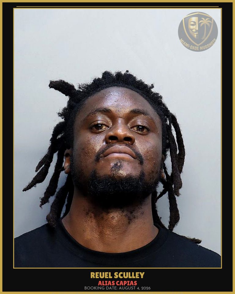 Sculley Reuel  Claude Arrested – ALIAS CAPIAS – Miami-Dade County (August 4, 2026)