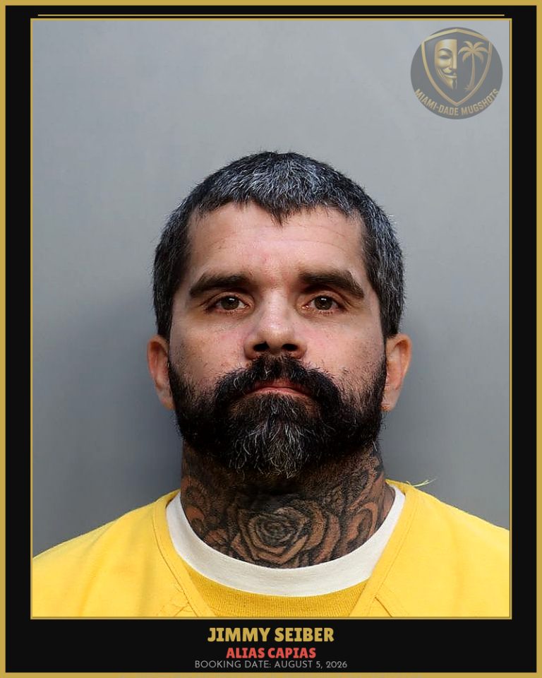 Seiber Jimmy Arrested – ALIAS CAPIAS – Miami-Dade County (August 5, 2026)