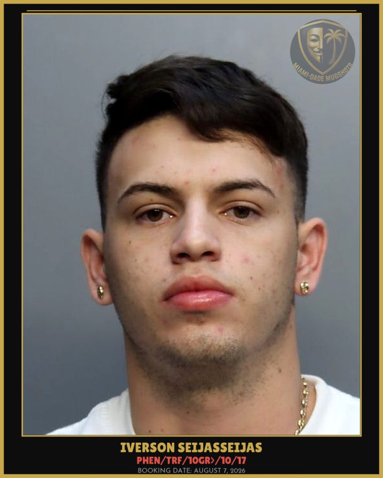 Seijasseijas Iverson  Alexander Arrested – PHEN/TRF/10GR>/10/17 – Miami-Dade County (August 7, 2026)