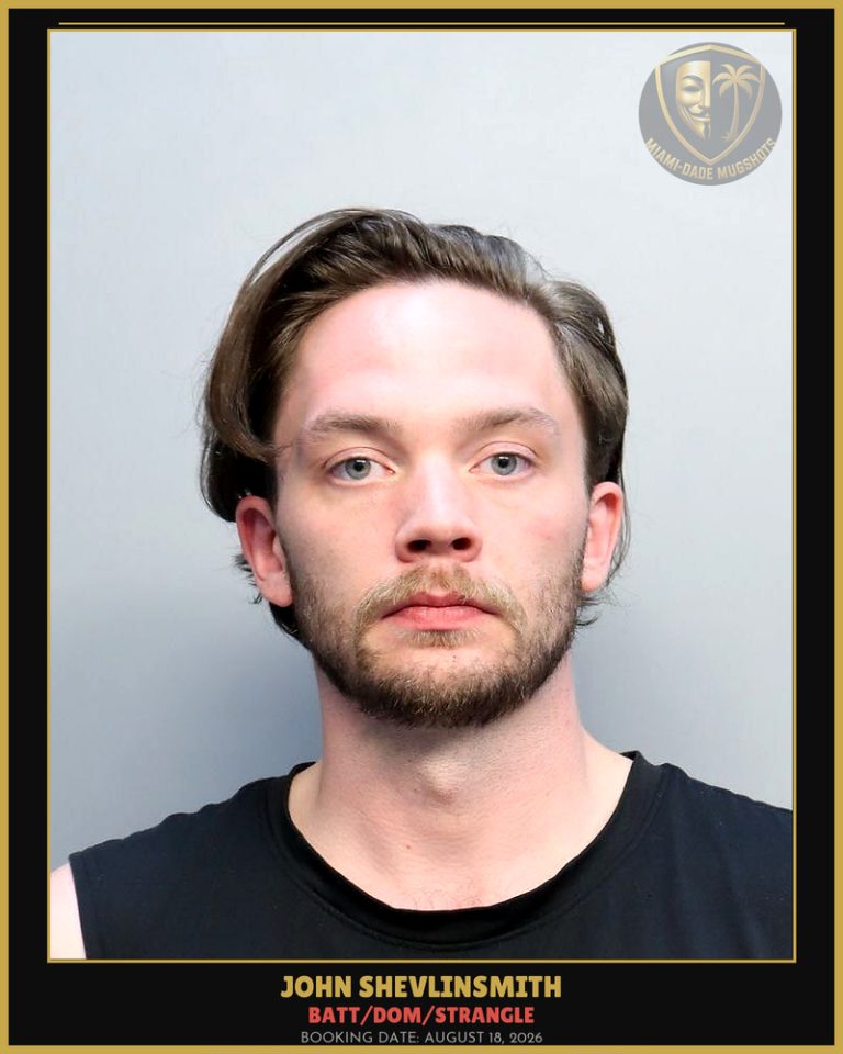 John Shevlinsmith Arrested – Miami-Dade County (August 17, 2026)