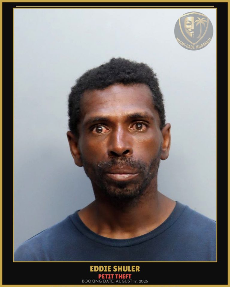 Shuler Eddie Adam Arrested – PETIT THEFT – Miami-Dade County (August 17, 2026)