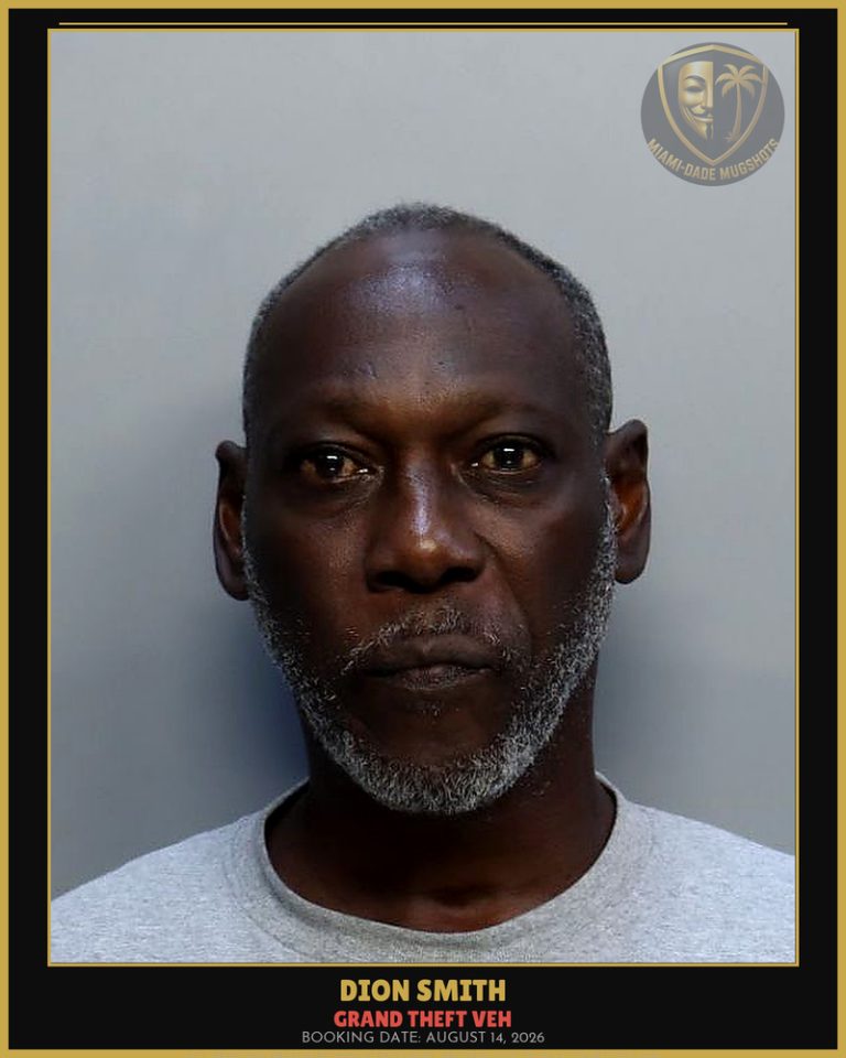 Smith Dion Warren Arrested – GRAND THEFT VEH – Miami-Dade County (August 14, 2026)