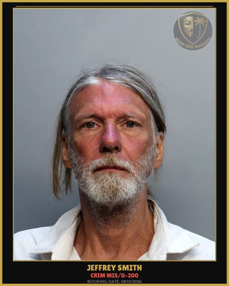 Smith Jeffrey  Cloyce Arrested – CRIM MIS/0-200 – Miami-Dade County (August 1, 2026)