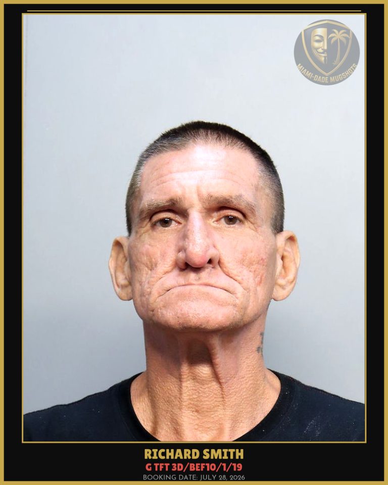 Smith Richard  Mark Arrested – G TFT 3D/BEF10/1/19 – Miami-Dade County (July 28, 2026)