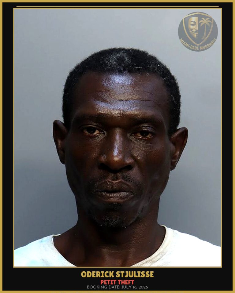 Stjulisse Oderick Arrested – PETIT THEFT – Miami-Dade County (July 16, 2026)