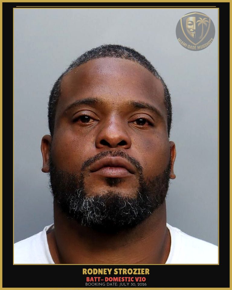 Strozier Rodney  Nathan Arrested – BATT- DOMESTIC VIO – Miami-Dade County (July 30, 2026)