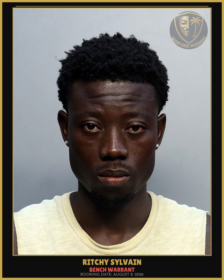 Sylvain Ritchy Arrested – BENCH WARRANT – Miami-Dade County (August 8, 2026)