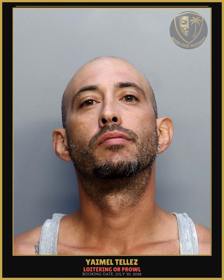 Tellez Yaimel  Santiago Arrested – LOITERING OR PROWL – Miami-Dade County (July 30, 2026)