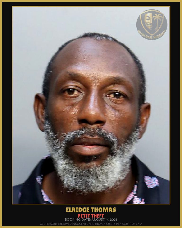 Thomas Elridge Kimison Arrested – PETIT THEFT – Miami-Dade County (August 14, 2026)