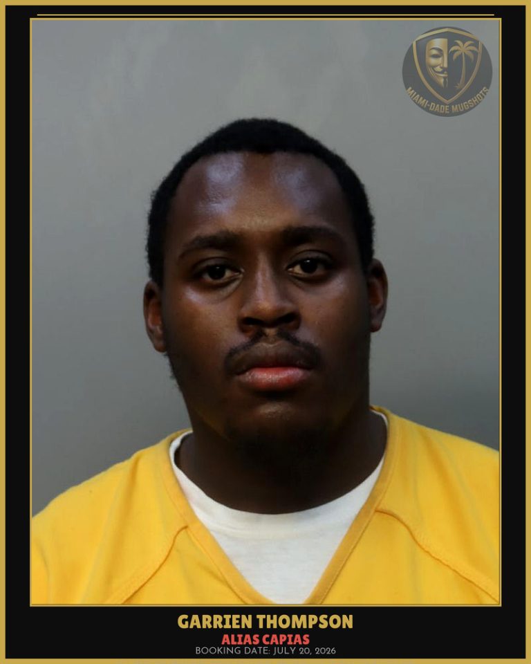 Thompson Garrien Arrested – ALIAS CAPIAS – Miami-Dade County (July 20, 2026)