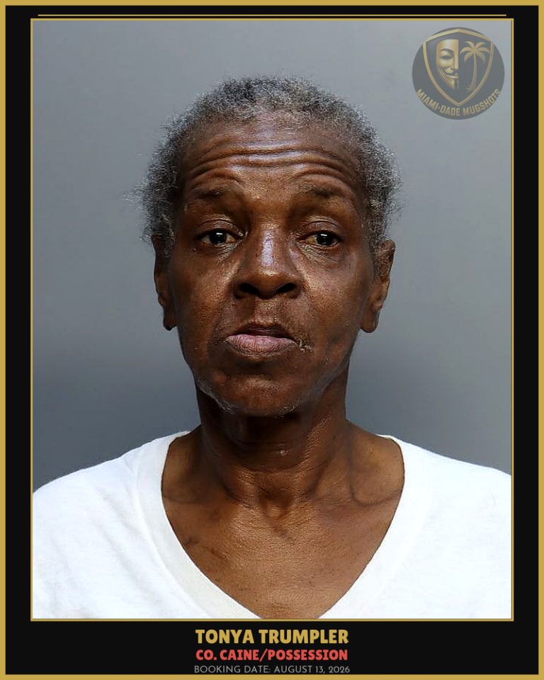 Trumpler Tonya Theresa Arrested – Co. Caine/POSSESSION – Miami-Dade County (August 13, 2026)