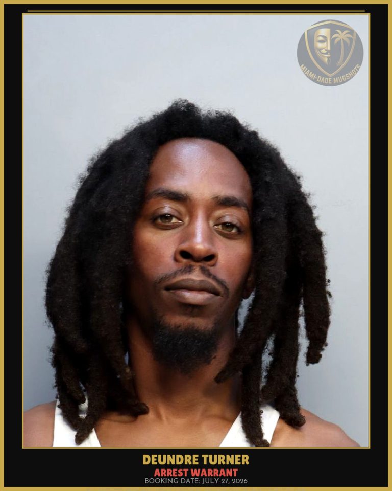 Turner Deundre Rashadrobert Arrested – ARREST WARRANT – Miami-Dade County (July 27, 2026)