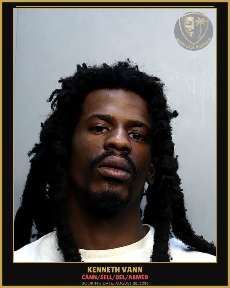 Vann Kenneth  Lomot Arrested – CANN/SELL/DEL/ARMED – Miami-Dade County (August 28, 2026)