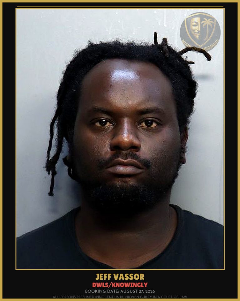 Vassor Jeff  Snyder Arrested – DWLS/KNOWINGLY – Miami-Dade County (August 27, 2026)