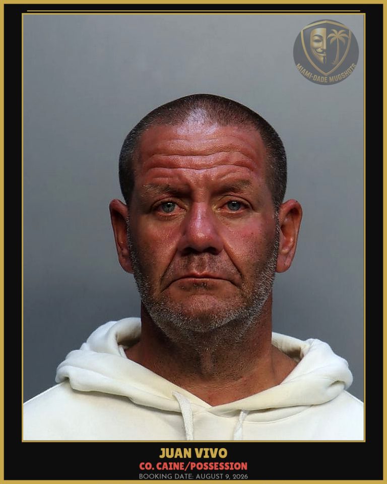 Vivo Juan  C Arrested – Co. Caine/POSSESSION – Miami-Dade County (August 9, 2026)