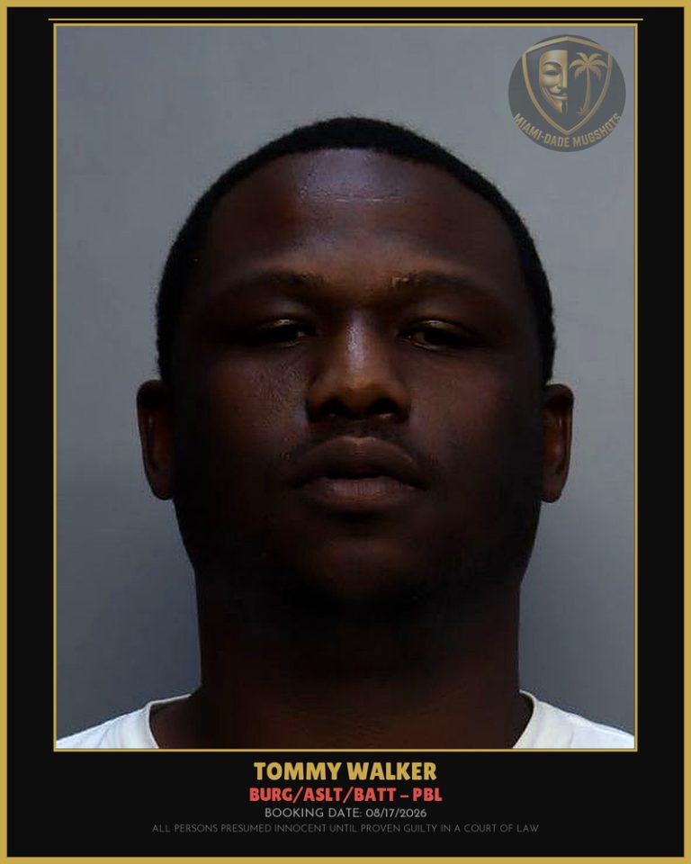 Walker Tommy Lee Arrested – BURG/ASLT/BATT – PBL – Miami-Dade County (Unknown)