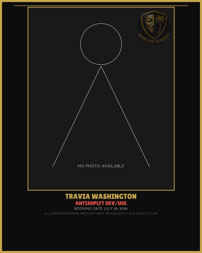 Washington Travia Gemerial Arrested – ANTISHPLFT DEV/USE – Miami-Dade County (July 29, 2026)