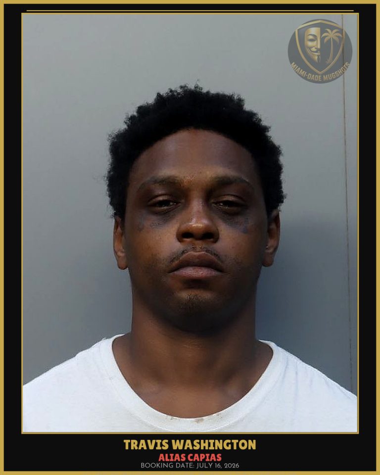 Washington Travis Denzel Arrested – ALIAS CAPIAS – Miami-Dade County (July 16, 2026)